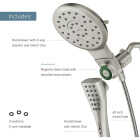 Moen Verso 8-Spray 1.75 GPM Combo Handheld Shower Head with Infiniti Dial, Spot Resist Brushed Nickel Image 2