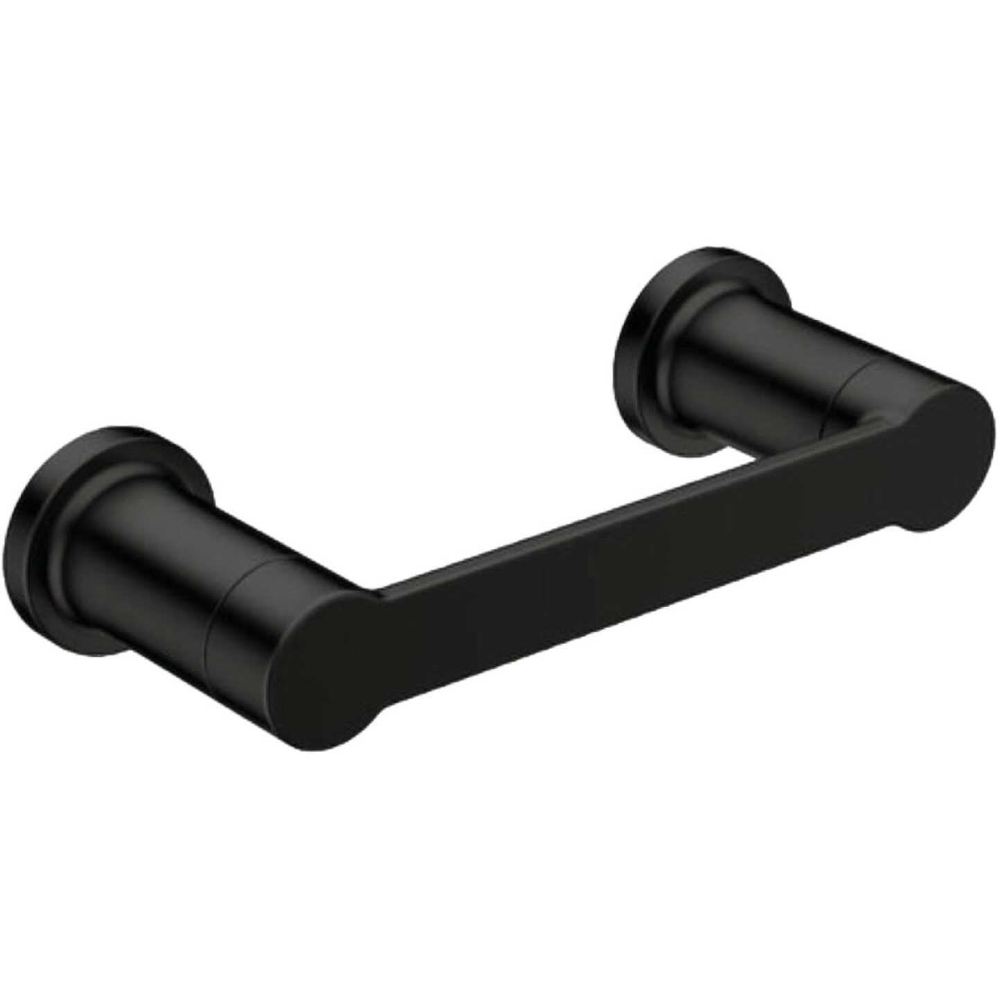Moen Rinza Wall Mount Pivoting Toilet Paper Holder, Matte Black Image 1