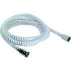 Master Plumber 96 In. Chrome & White Replacement Shower Hose Image 1