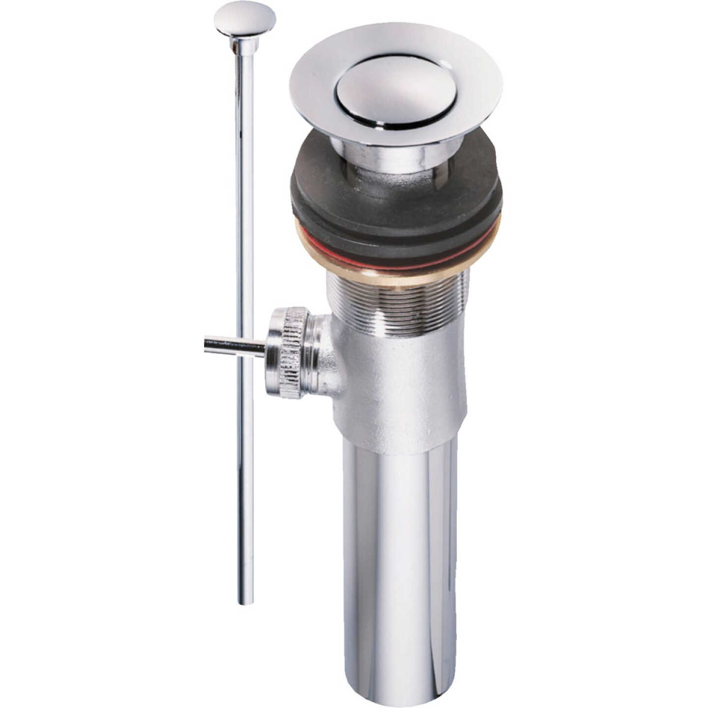 Do it Best 1-1/4 In. Polished Chrome Brass Pop-Up Assembly Image 1