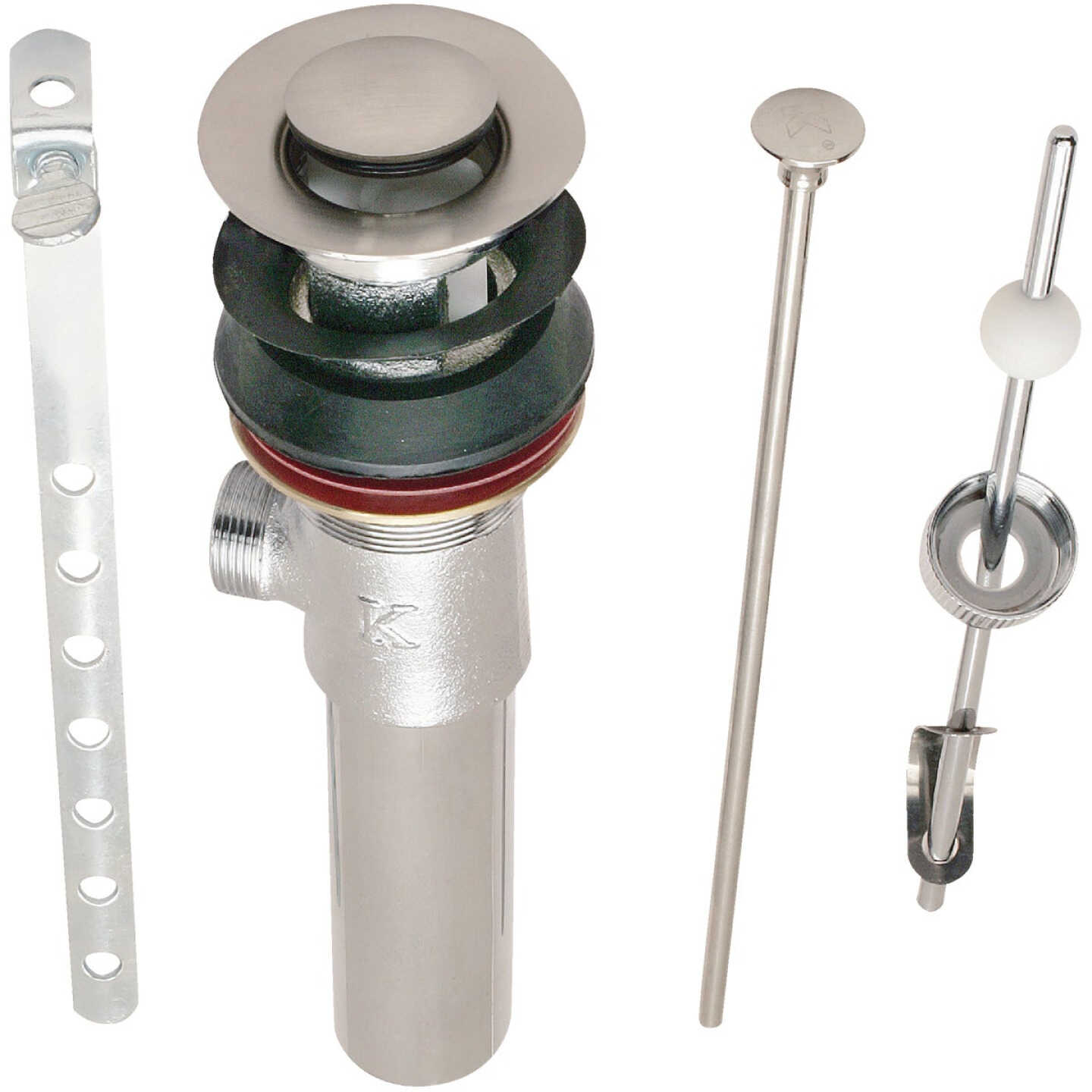 Do it Best 1-1/4 In. Brushed Nickel Brass Pop-Up Image 1