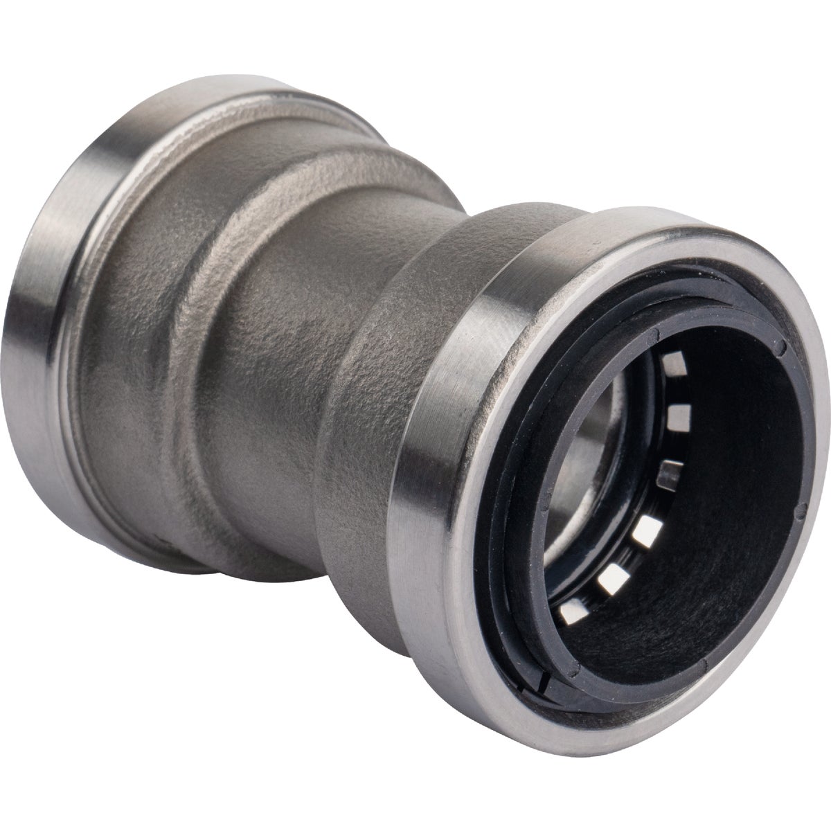 QuickFitting 1 In. Push-to-Connect Stainless Steel Straight Coupling Image 5