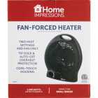 Home Impressions 1500W 120V Electric Space Heater, Black Image 2