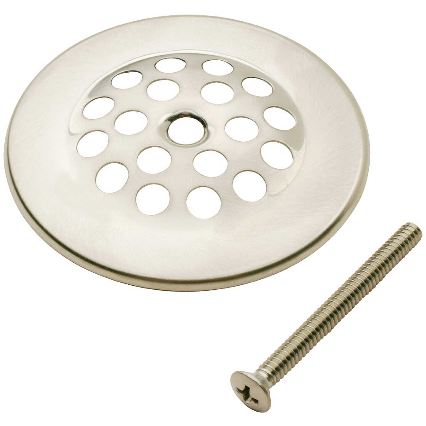 Do it Best 2 In. Dome Cover Tub Drain Strainer with Brushed Nickel Finish Image 1