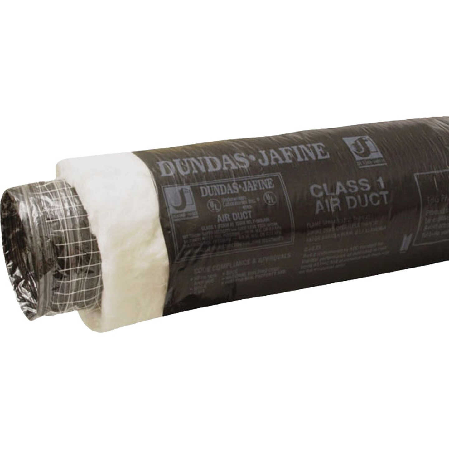 Dundas Jafine 4 In. I.D. x 25 Ft. R6.0 Black Jacket Flexible Insulated Ducting Image 1
