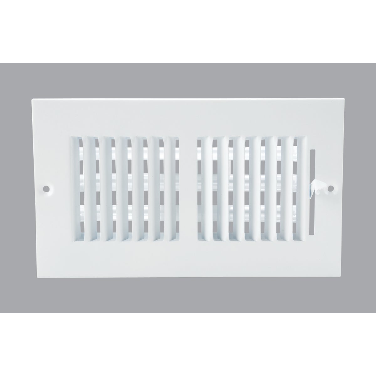 Home Impressions 4 In. x 8 In. White Steel Wall Register
