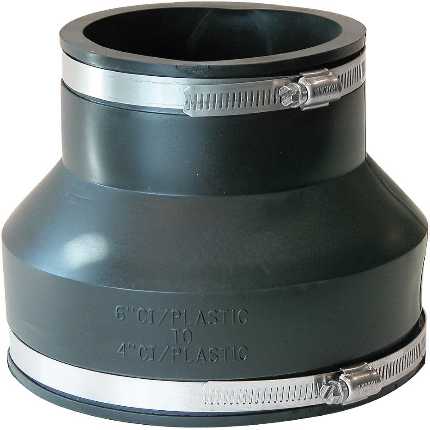 Fernco 6 In. x 4 In. Flexible PVC Coupling Image 1