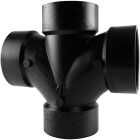 Charlotte Pipe 2 In. All Hub Double Sanitary ABS Waste & Vent Tee Image 1