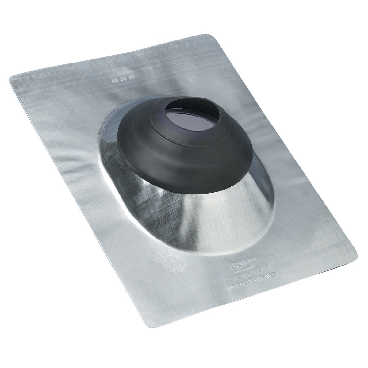 Oatey No-Calk 1-1/4 In. to 1-1/2 In. Galvanized Roof Pipe Flashing Image 1