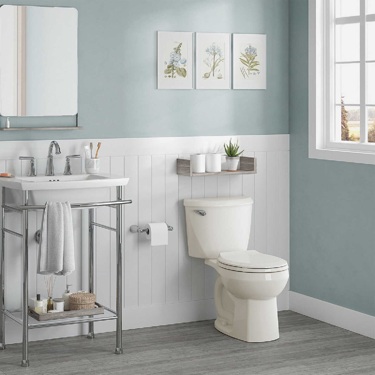 American Standard Colony3 Bone Round Bowl 1.28 GPF Toilet-to-Go Image 2