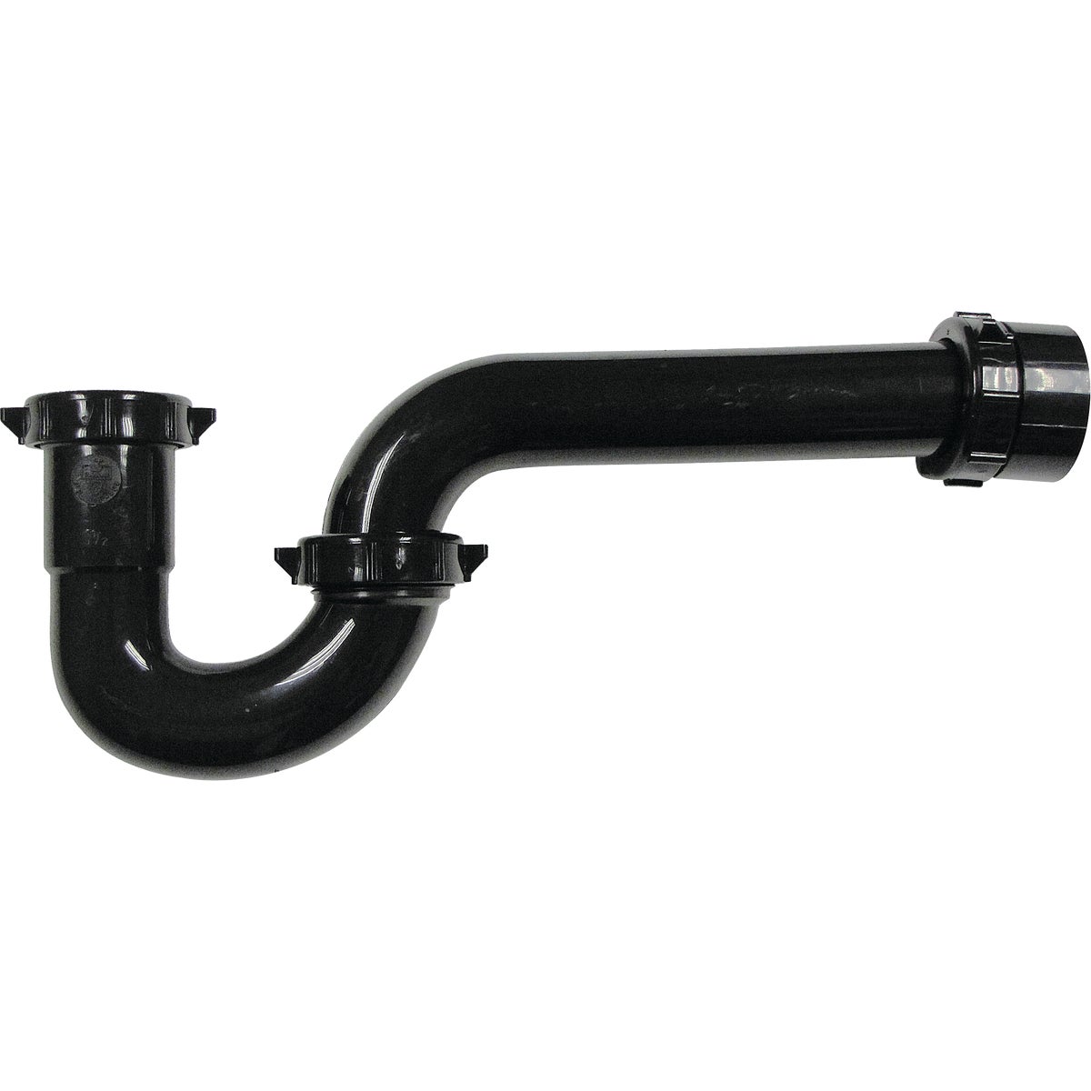 Do it Best 1-1/2 In. to 1-1/4 In. Black Plastic P-Trap with Reducer Washer Image 3