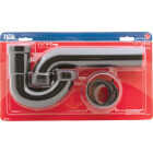 Do it Best 1-1/2 In. to 1-1/4 In. Black Plastic P-Trap with Reducer Washer Image 2