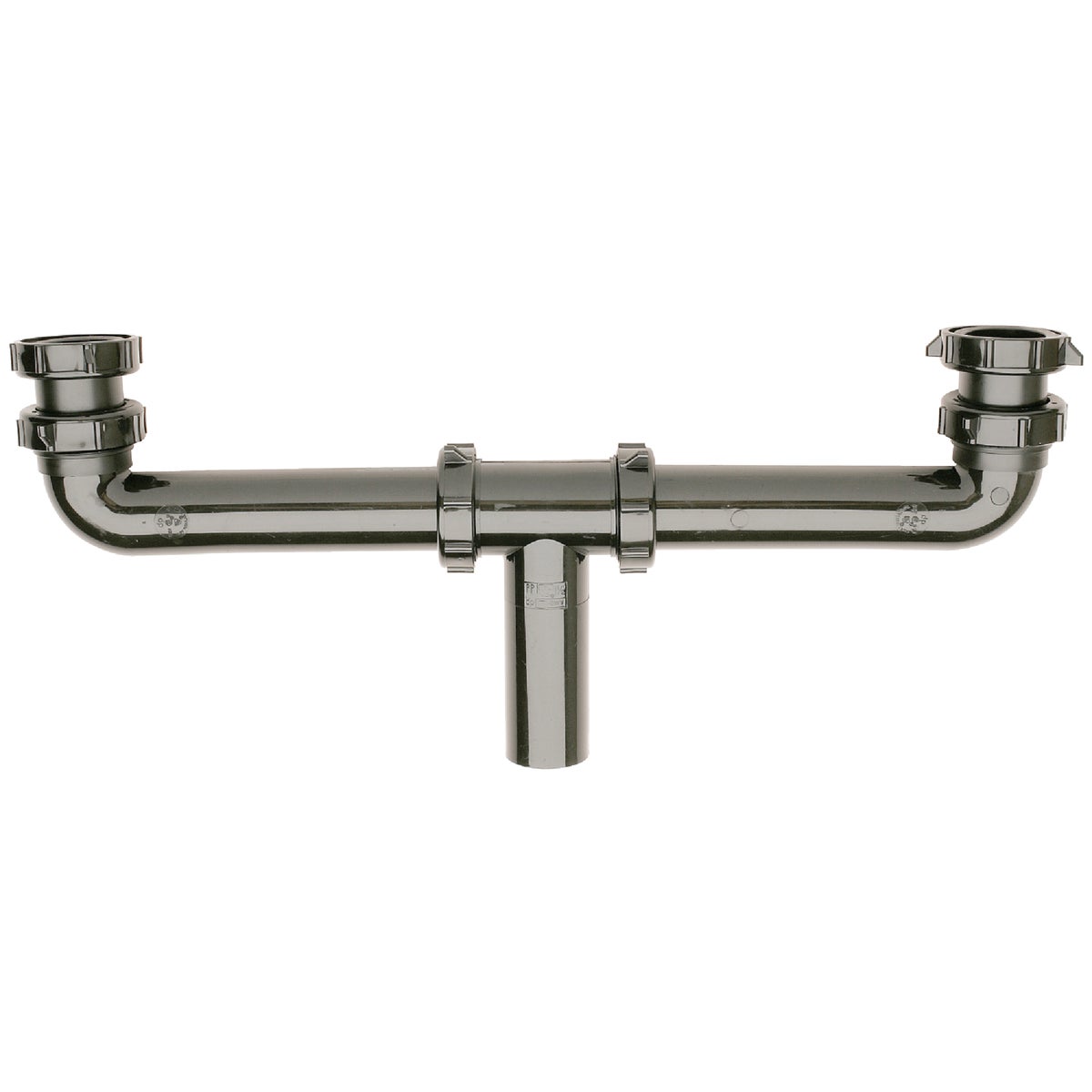 Do it Best 1-1/2 In. x 16 In. Black Polypropylene Center Outlet Waste