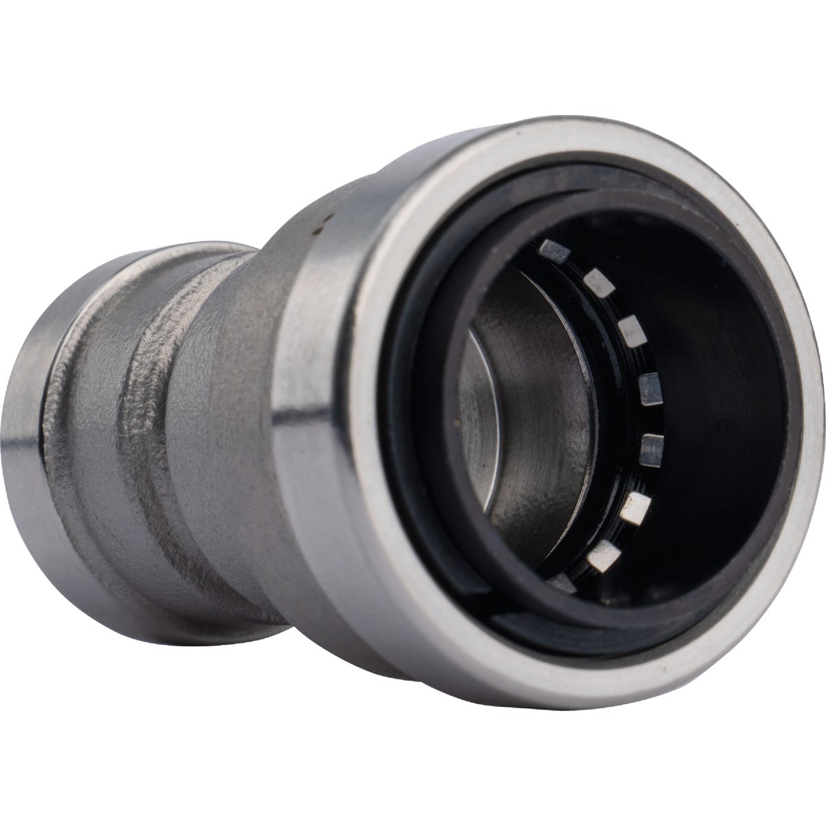 QuickFitting 3/4 In. x 1/2 In. Push-to-Connect Stainless Steel Reducing Coupling