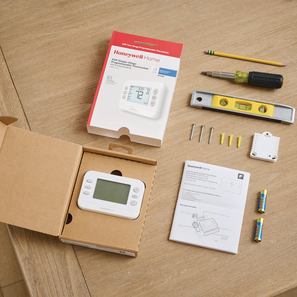 Honeywell Home X2P 5-2 Day Schedule Programmable White Digital Thermostat Image 5
