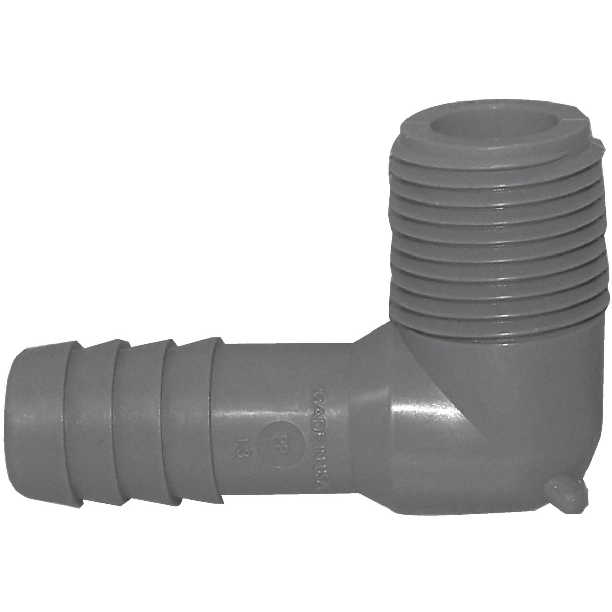 Boshart 1/2 In. Male 90 Deg. Polypropylene Insert Elbow (1/4 Bend) Image 1