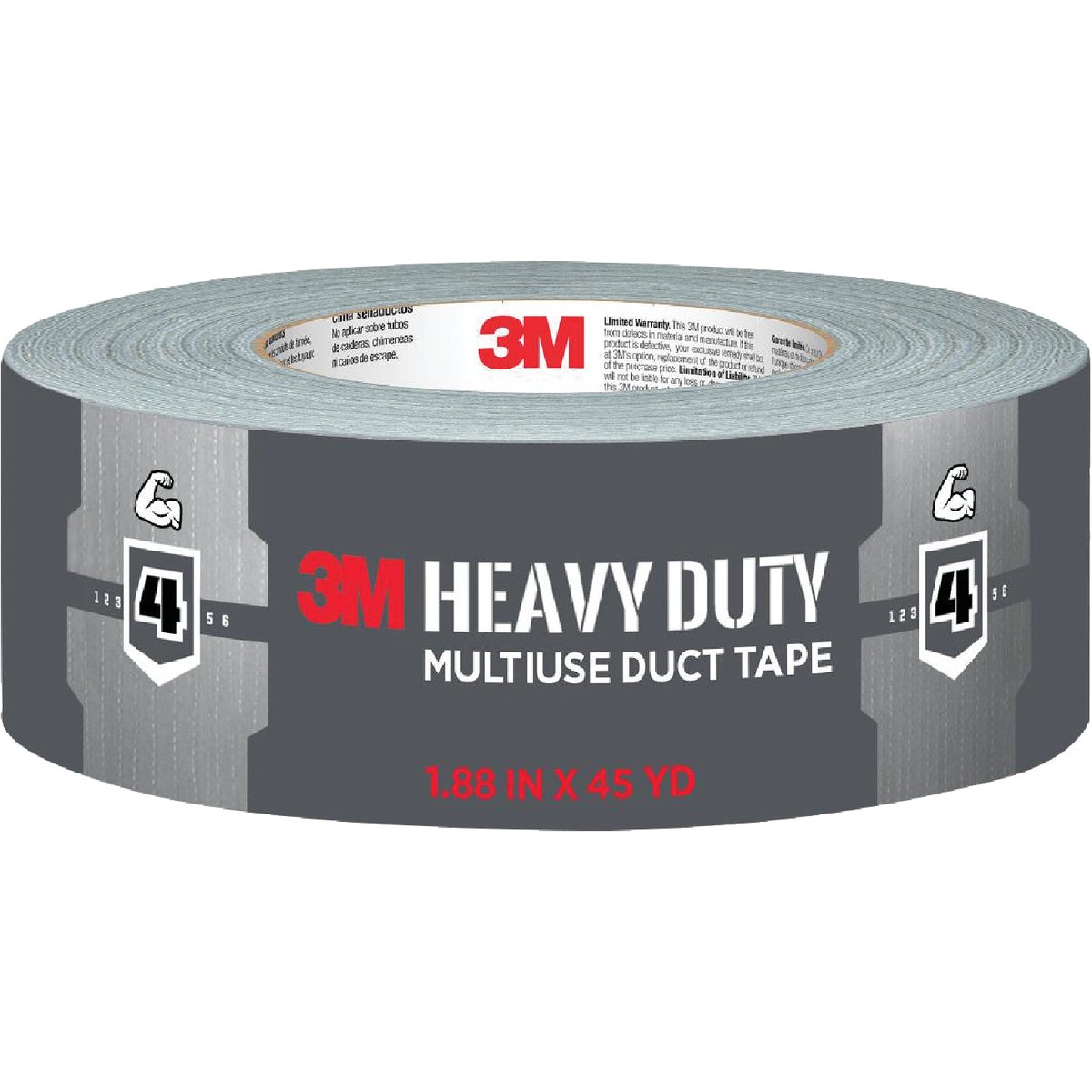 3M 1.88 In. x 45 Yd. Heavy Duty Duct Tape, Gray