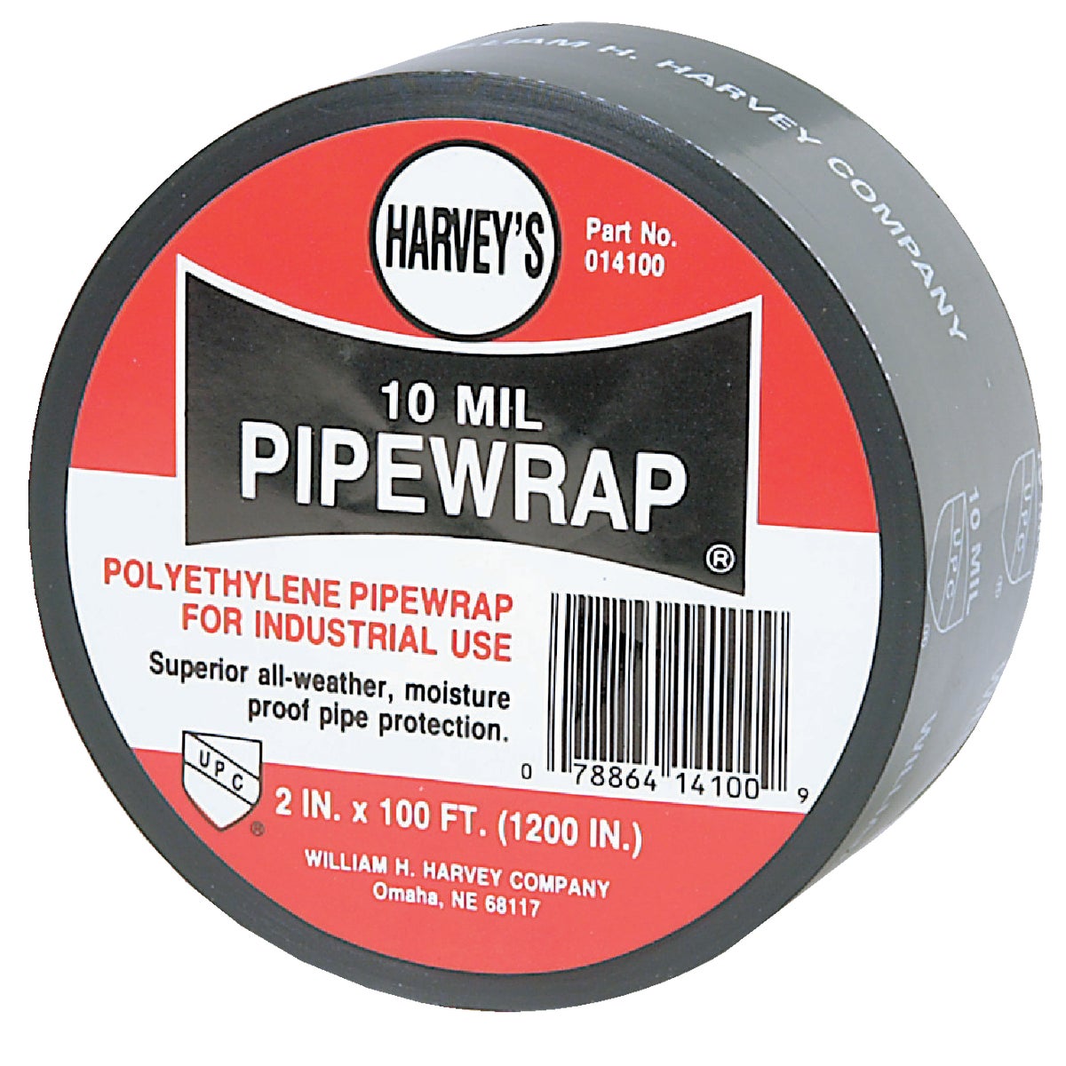 Harvey 10 Mil. Black Pipe Wrap