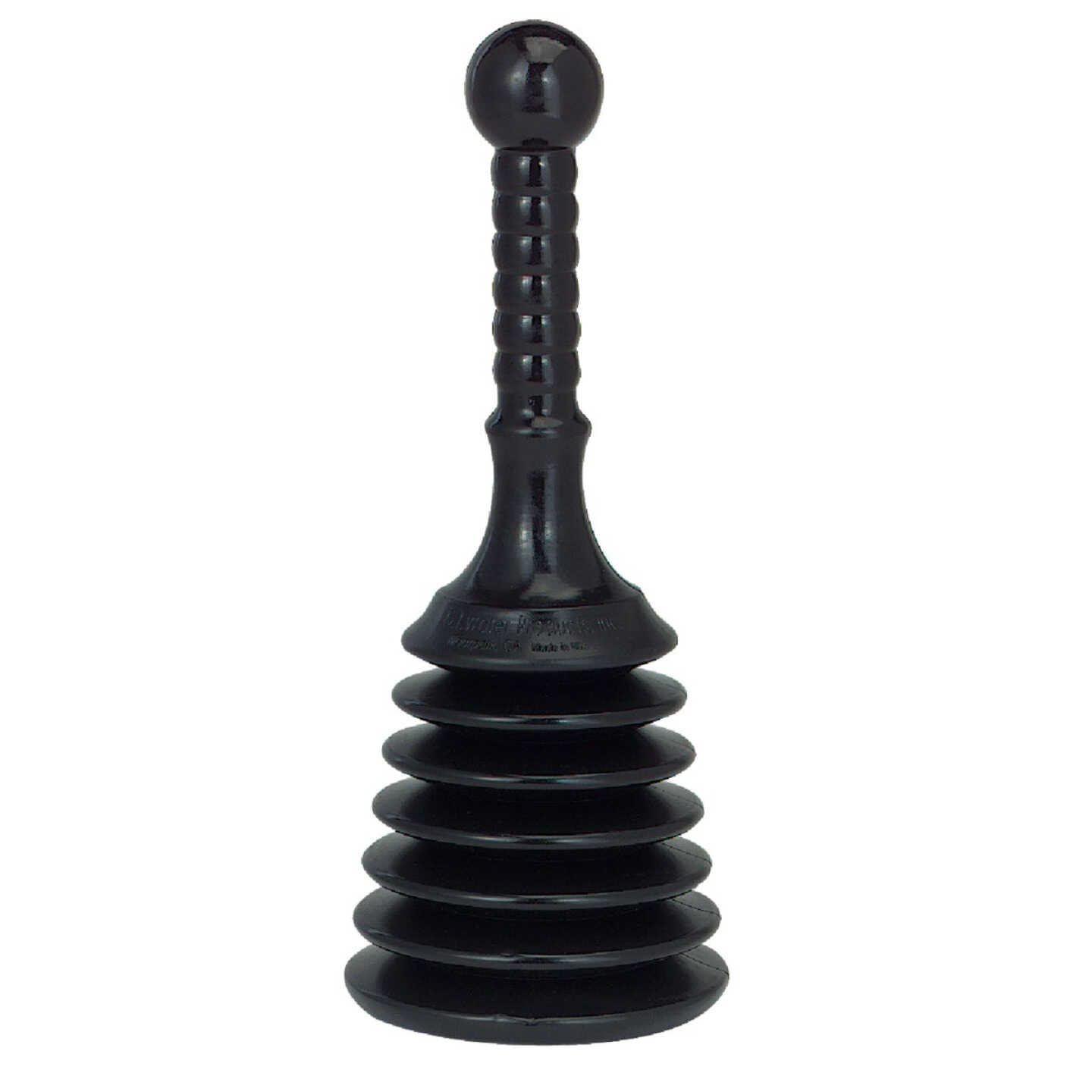 G. T. Water Master 10.9" x 4.8" Toilet Plunger Image 1