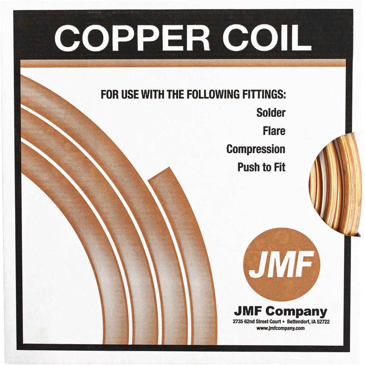 JMF Company 1/4 In. x 20 Ft. Type M Copper Tube