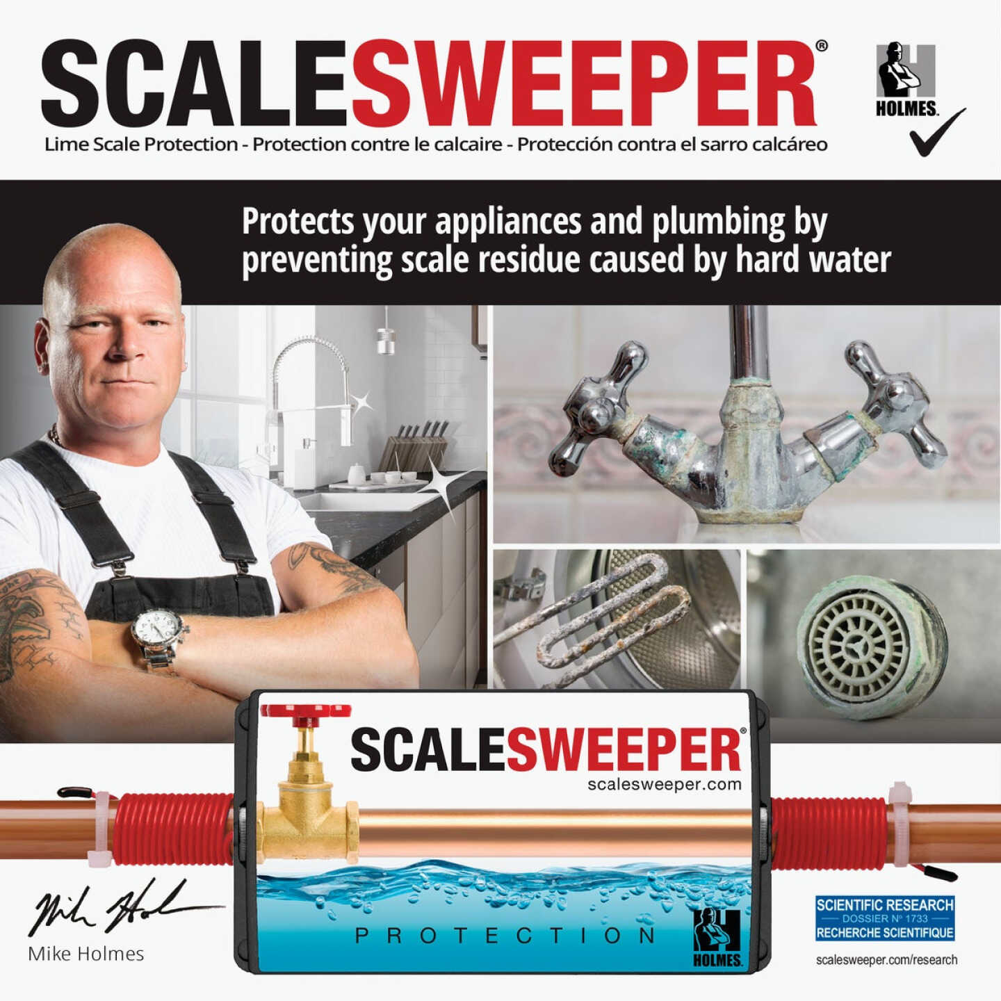 Scalesweeper Electronic Hard Water Conditioner & Water Descaler Image 7