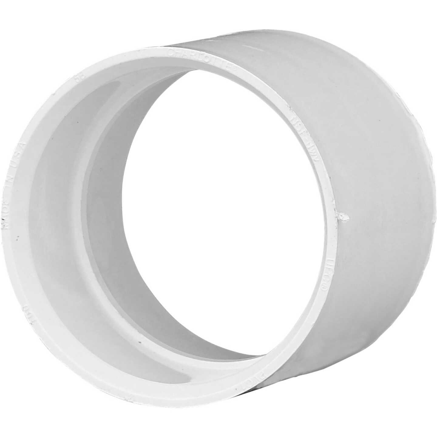 Charlotte Pipe 3 In. Hub Schedule 40 DWV PVC Coupling Image 1