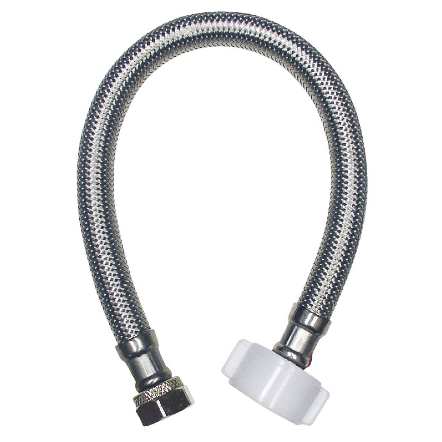 ProLine 3/8 In. FL x 7/8 In. BC x 12 In. Braided Stainless Steel Toilet Supply Line Image 1