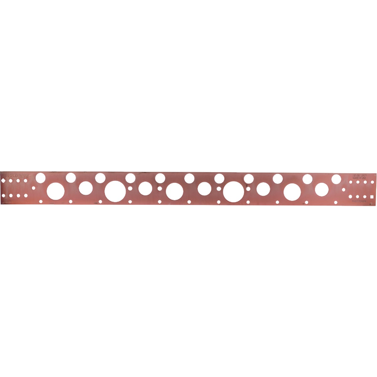 HoldRite 20 In. Copper-Bonded Flat Bracket for 1/2 In., 3/4 In. or 1 In. Pipe Image 5