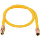 Eastman 3/8 In. OD x 48 In. 1/2 In. FIP x 1/2 In. MIP (Tapped 3/8 In. FIP) Coated Stainless Steel Gas Connector Image 1
