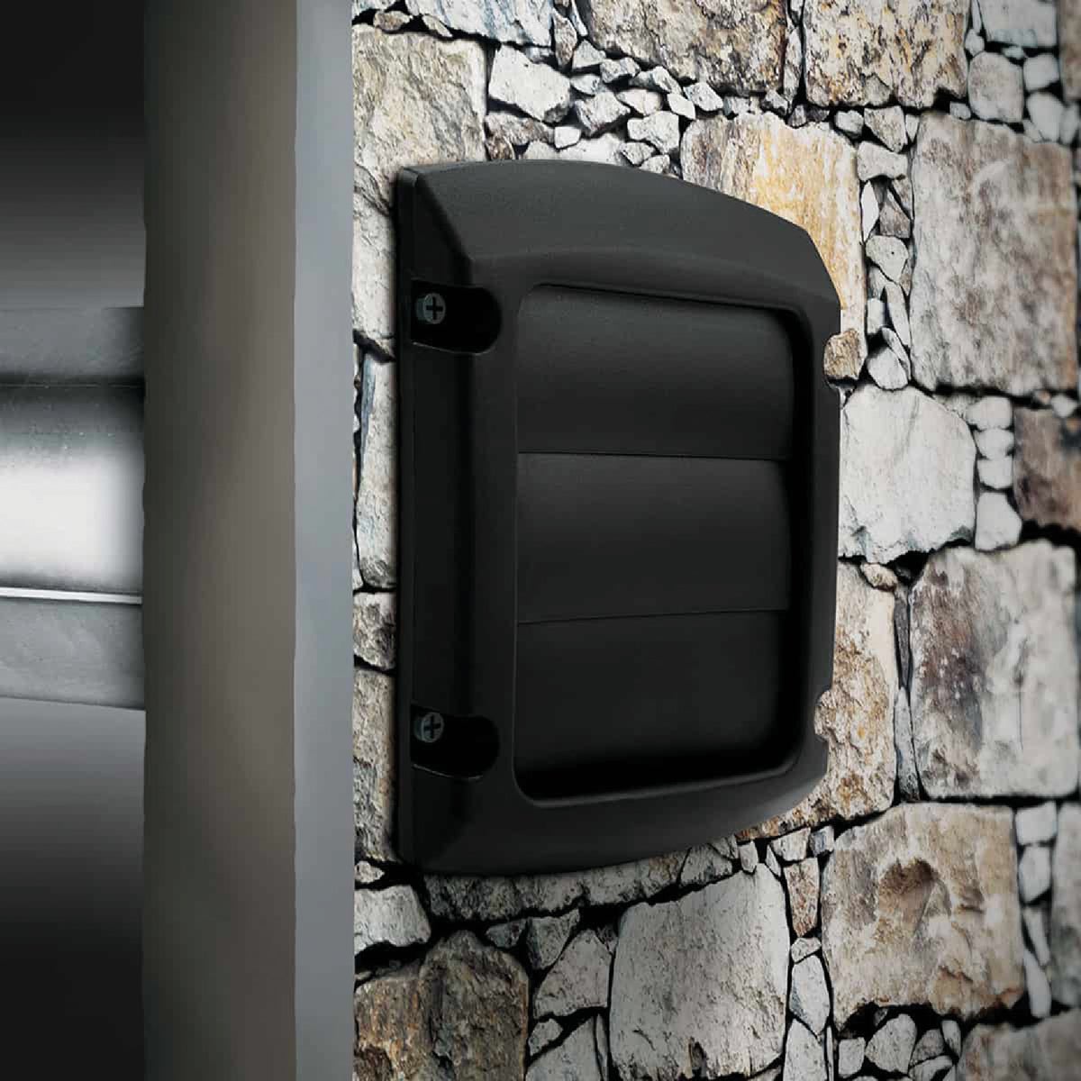 Dundas Jafine ProVent 4 In. Black Louvered Dryer Vent Hood Image 2