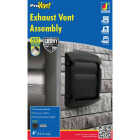 Dundas Jafine ProVent 4 In. Black Louvered Dryer Vent Hood Image 1