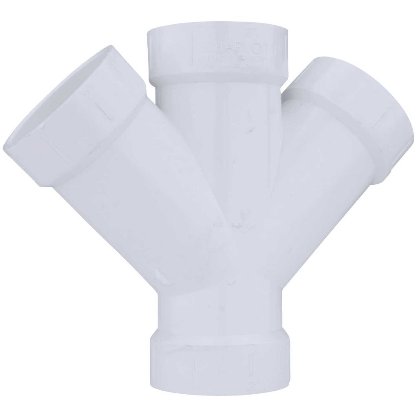 Charlotte Pipe 2 In. Schedule 40 DWV PVC Double Wye Image 1