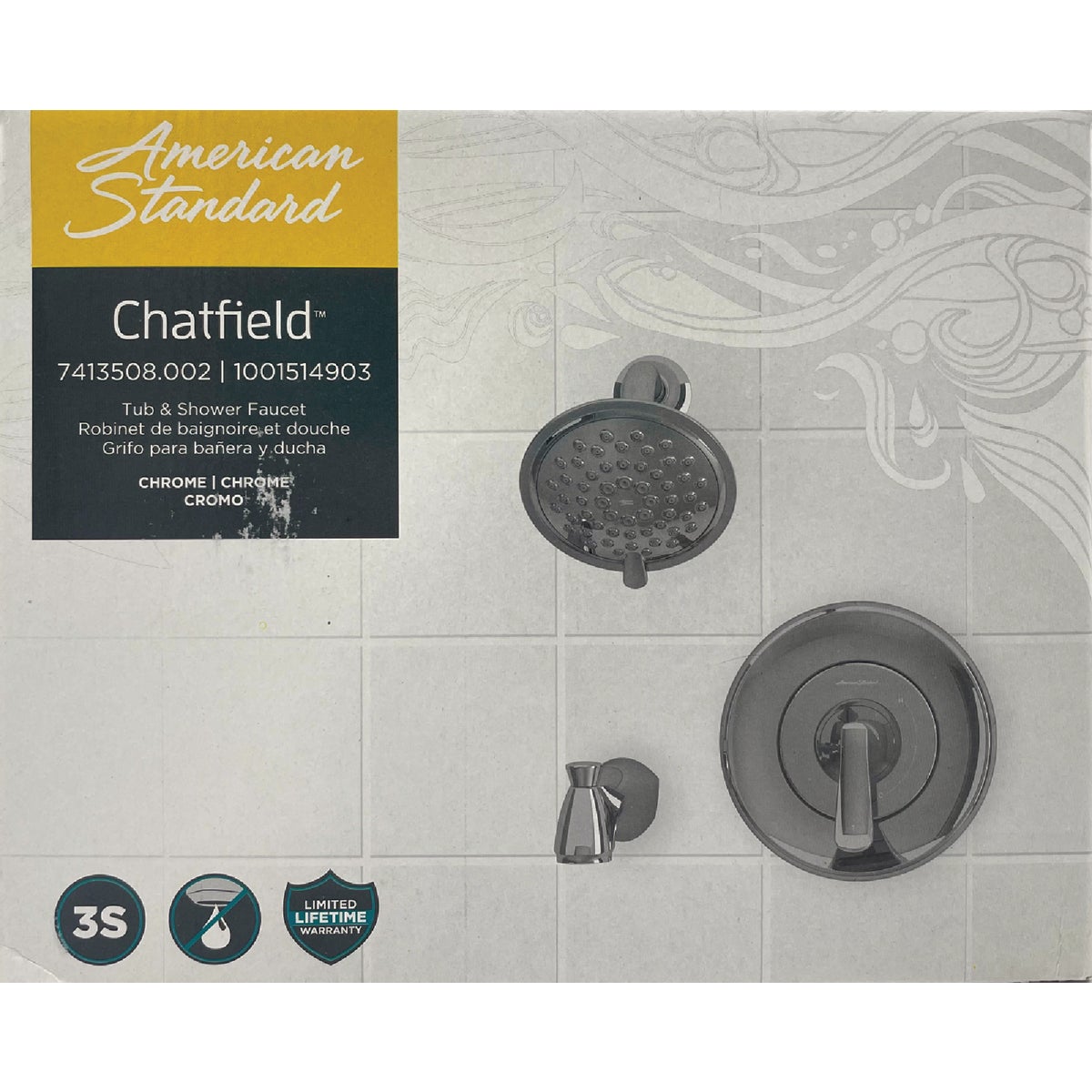 American Standard Chatfield Chrome Single-Handle Lever Tub & Shower Faucet Image 4