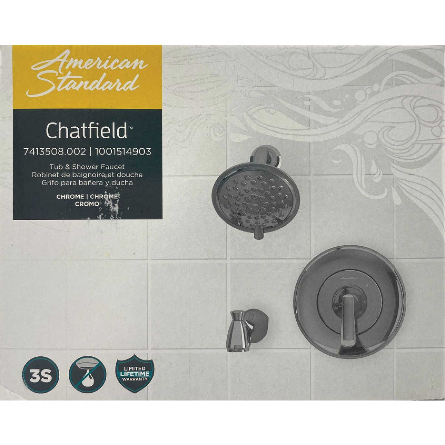 American Standard Chatfield Chrome Single-Handle Lever Tub & Shower Faucet Image 4