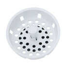 Keeney 3-1/2 In. White Basket Strainer Stopper Image 1