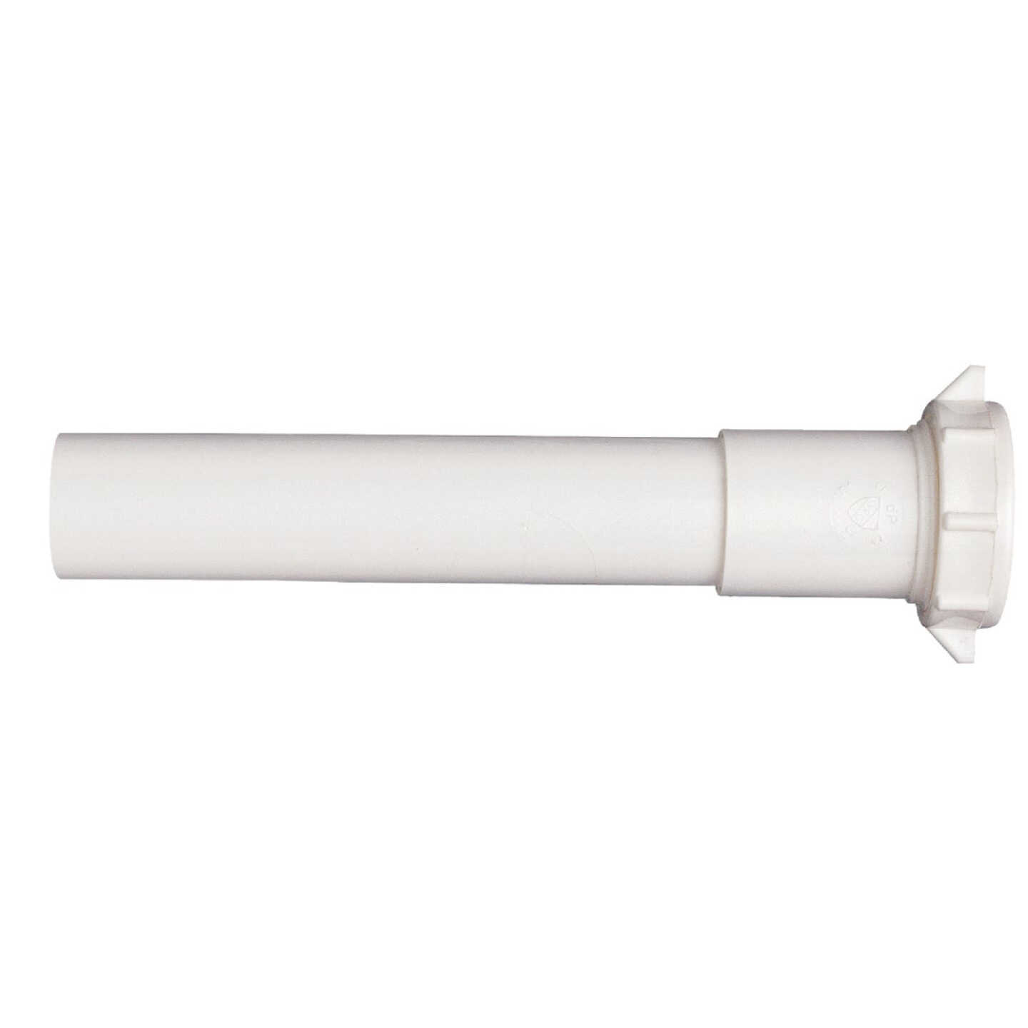 Keeney 1-1/4 In. x 12 In. White Plastic Extension Tube Image 1