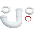 Keeney 1-1/4" White Plastic J-Bend, Heavy Duty Washer Image 5