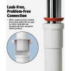 Keeney 1-1/2 In. x 1-1/2 In. White Plastic Slip Joint Nut Image 2