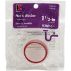 Keeney 1-1/2 In. x 1-1/2 In. White Plastic Slip Joint Nut Image 3