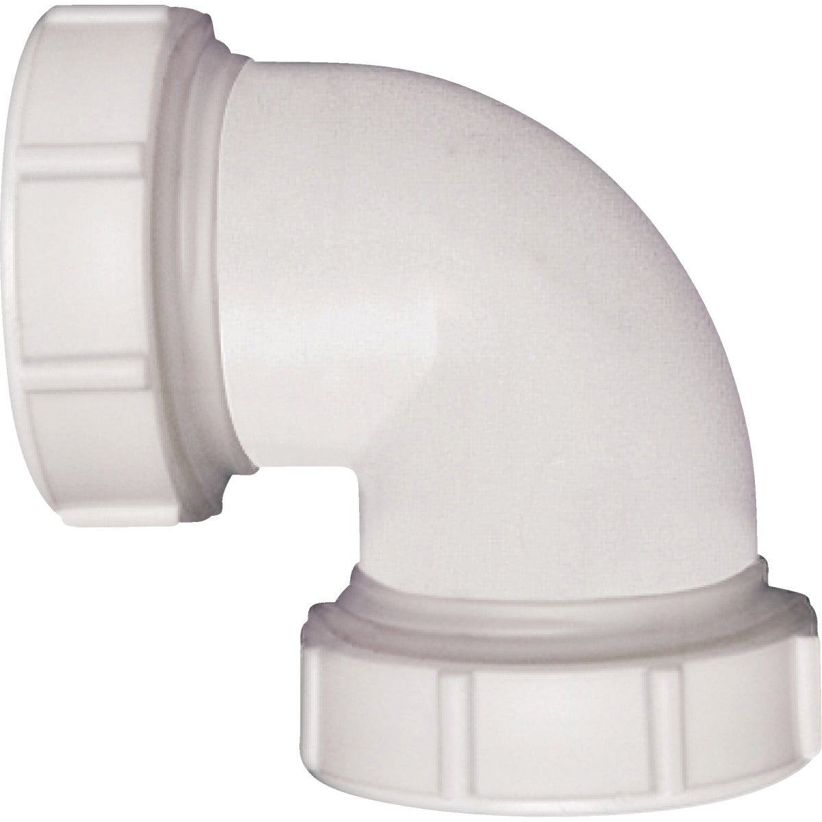 Keeney 1-1/2 In. White Polypropylene 90 Degree Elbow Coupling