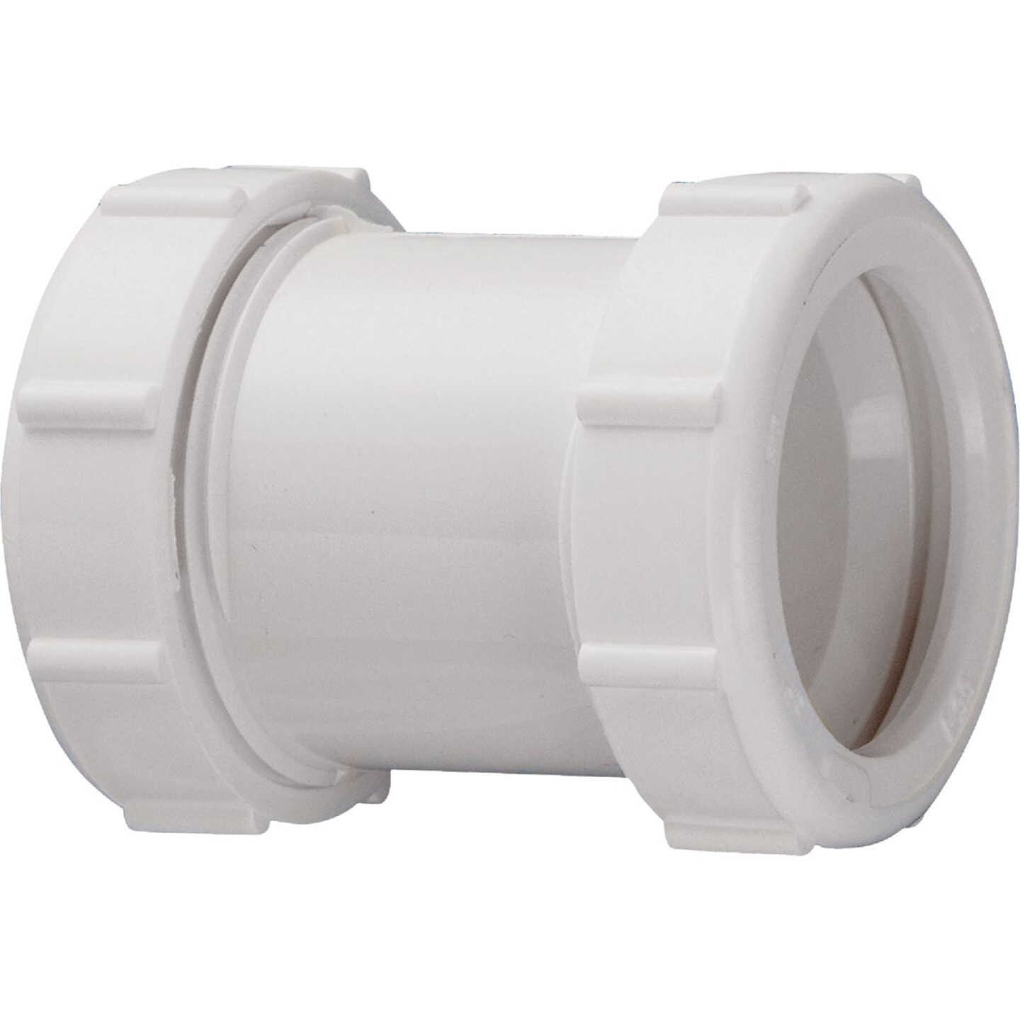 Keeney 1-1/2 In. White Polypropylene Straight Extension Coupling Image 1