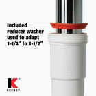 Plumb Pak 1-1/2 In. or 1-1/4 In. White Plastic J-Bend Image 2