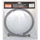 Do it Best 3/8 In. C X 1/2 In. F X 30 In. L. Braided Stainless Steel Faucet Supply Line Image 1