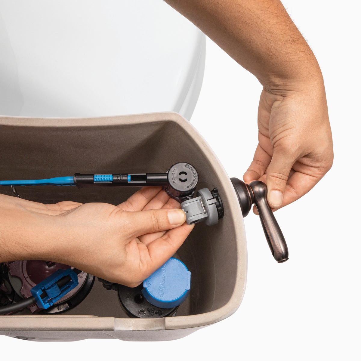 Fluidmaster Perfect Fit Premium Oil-Rubbed Bronze Tank Lever with Plastic Telescoping Arm Image 2