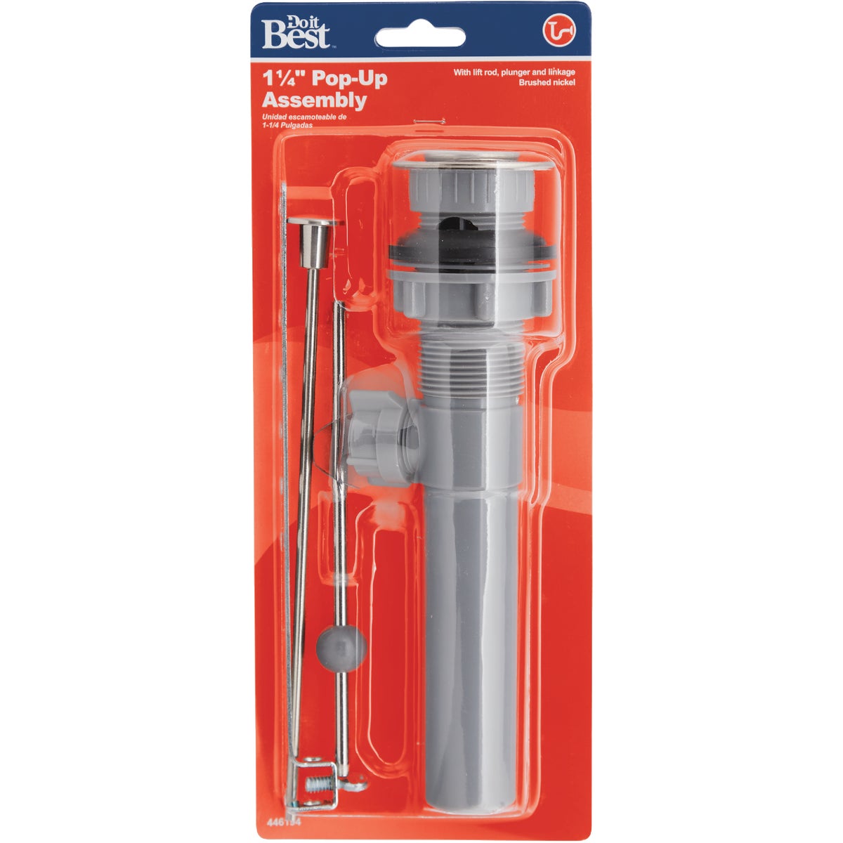 Do it Best 1-1/4 In. Brushed Nickel Pop-Up Assembly Image 2