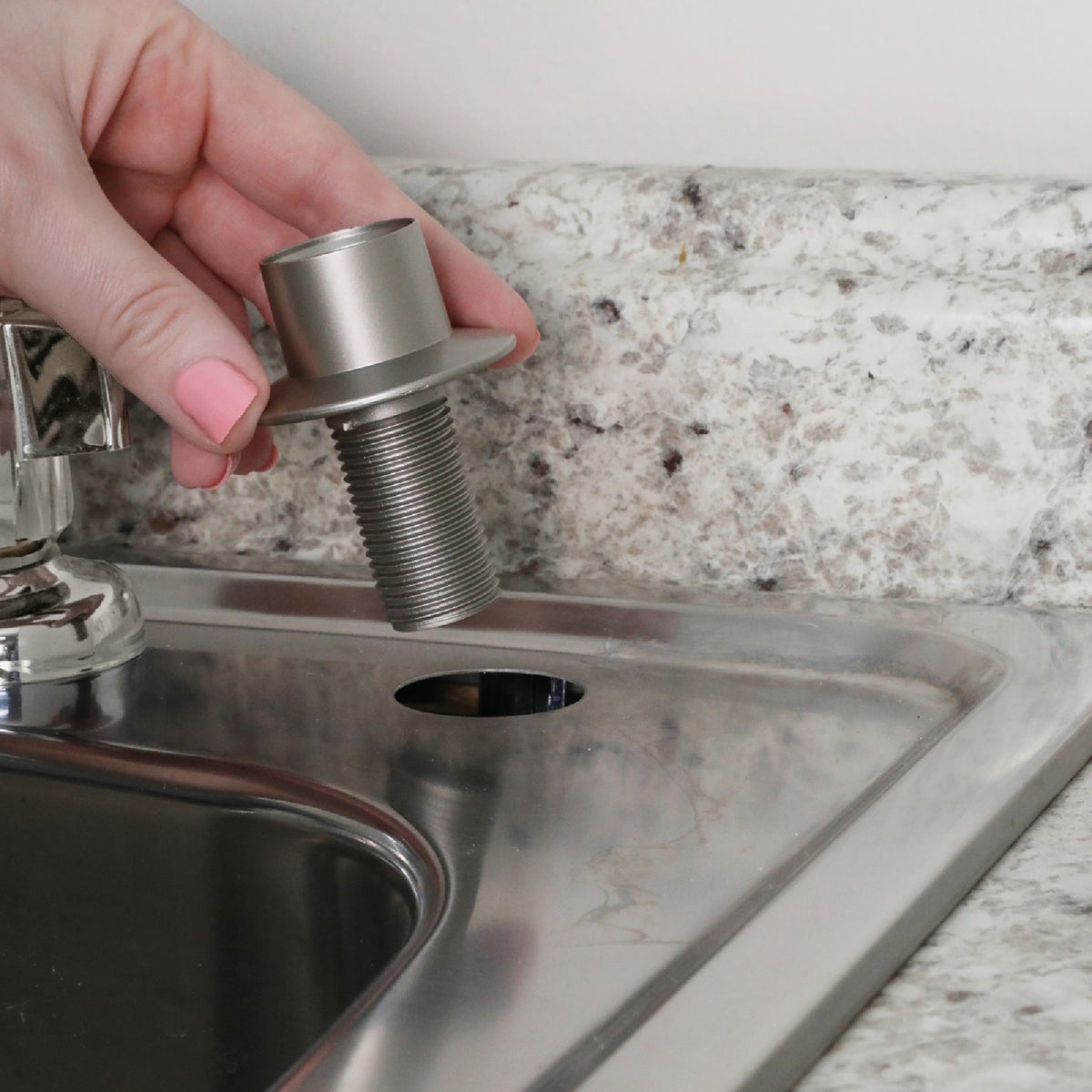 Danco Brushed Nickel Faucet Hose Guide Image 3