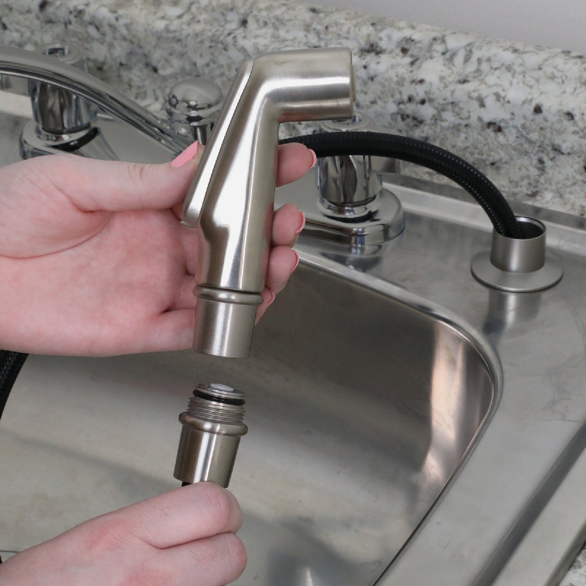 Danco Faucet Brushed Nickel Sprayer Head Image 4