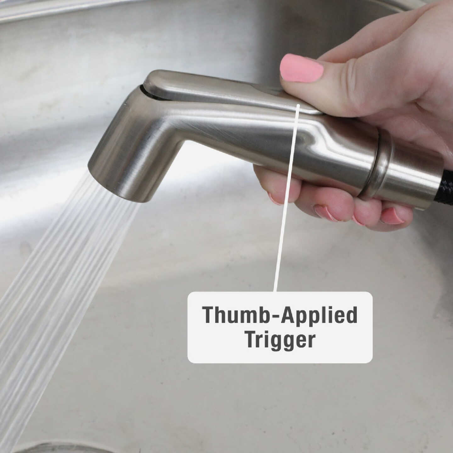 Danco Faucet Brushed Nickel Sprayer Head Image 3