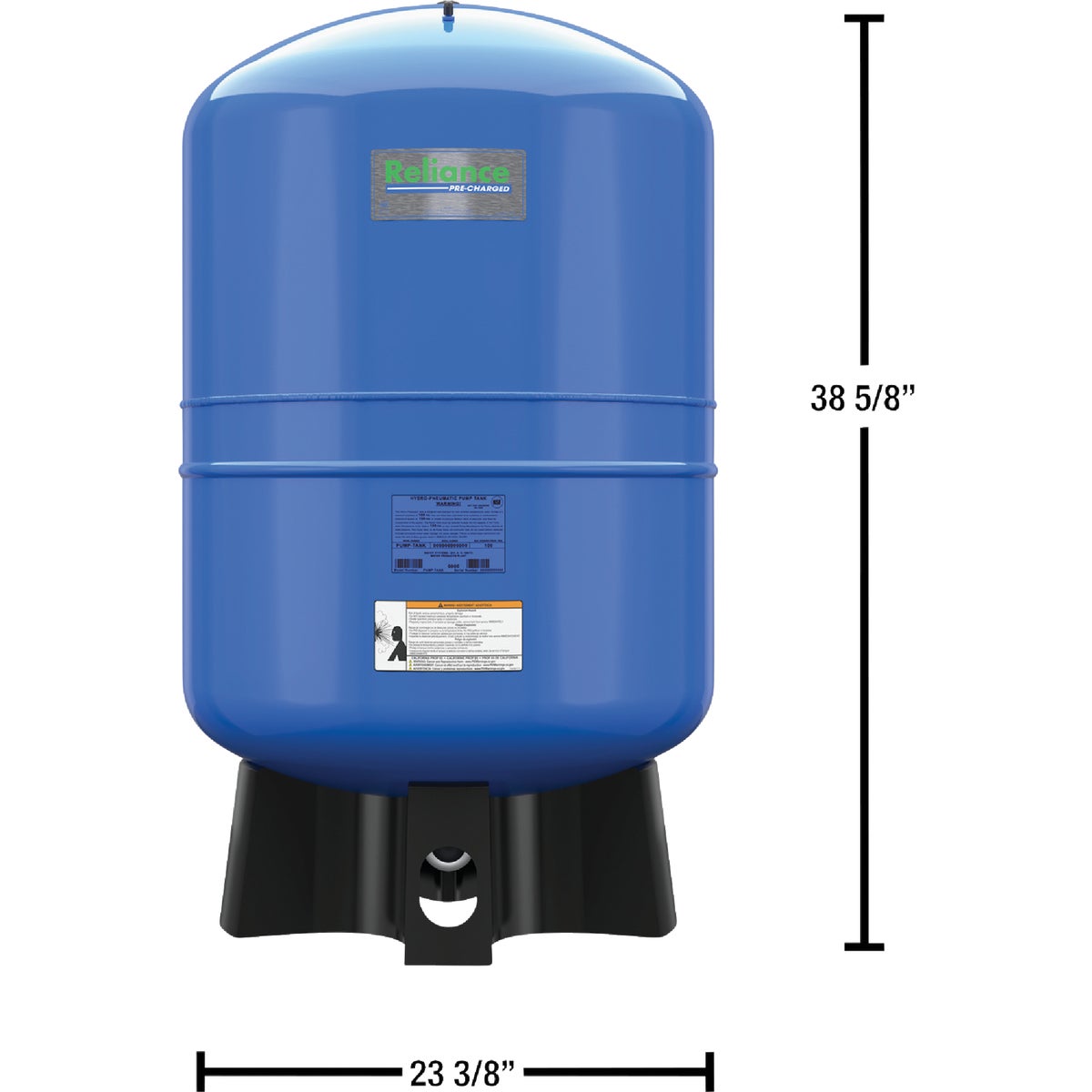 Reliance 52 Gal. Vertical Free-Standing Pressure Tank Image 1