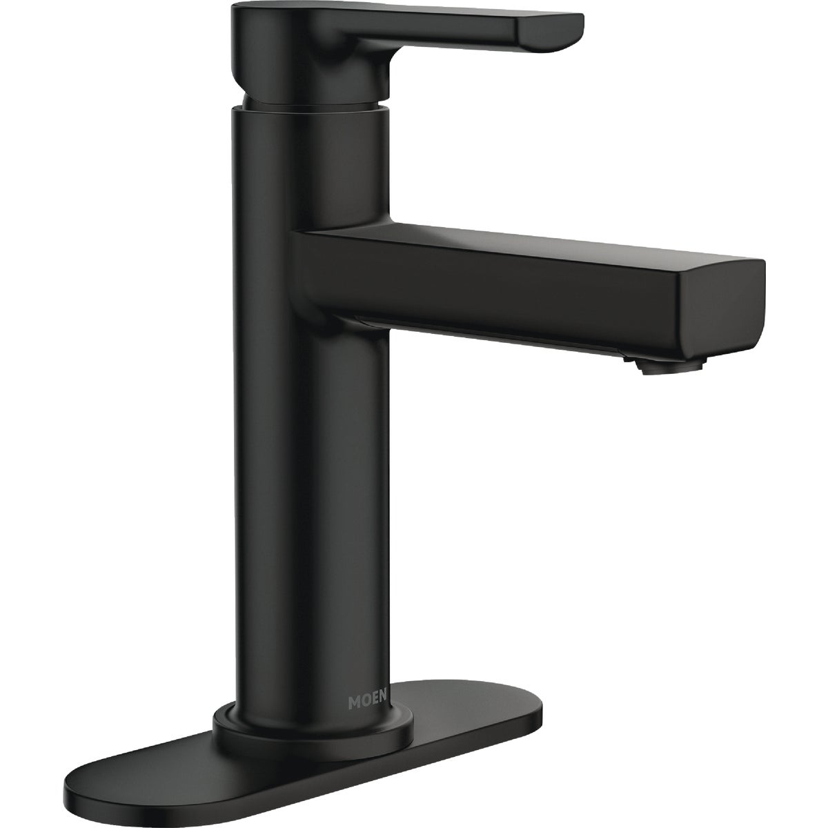 Moen Rinza 1-Handle Lever Centerset Bathroom Faucet, Matte Black Image 1